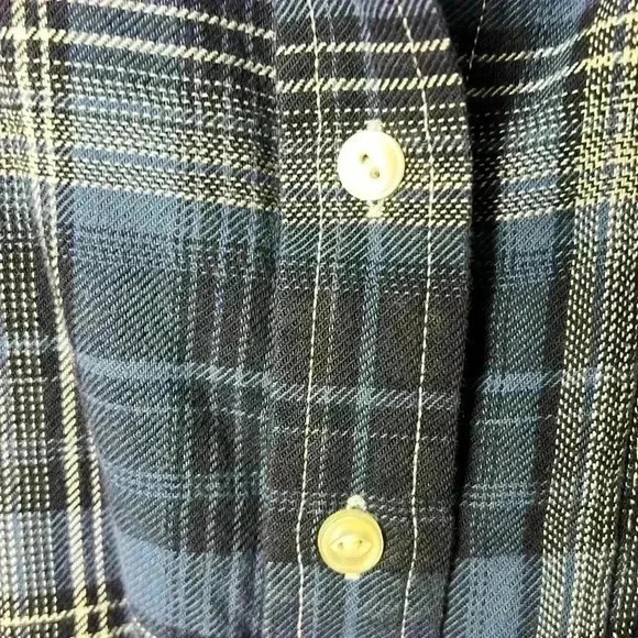 Lauren Ralph Lauren Plaid Button Down Cotton Twill Top Size Small - Picture 3 of 9